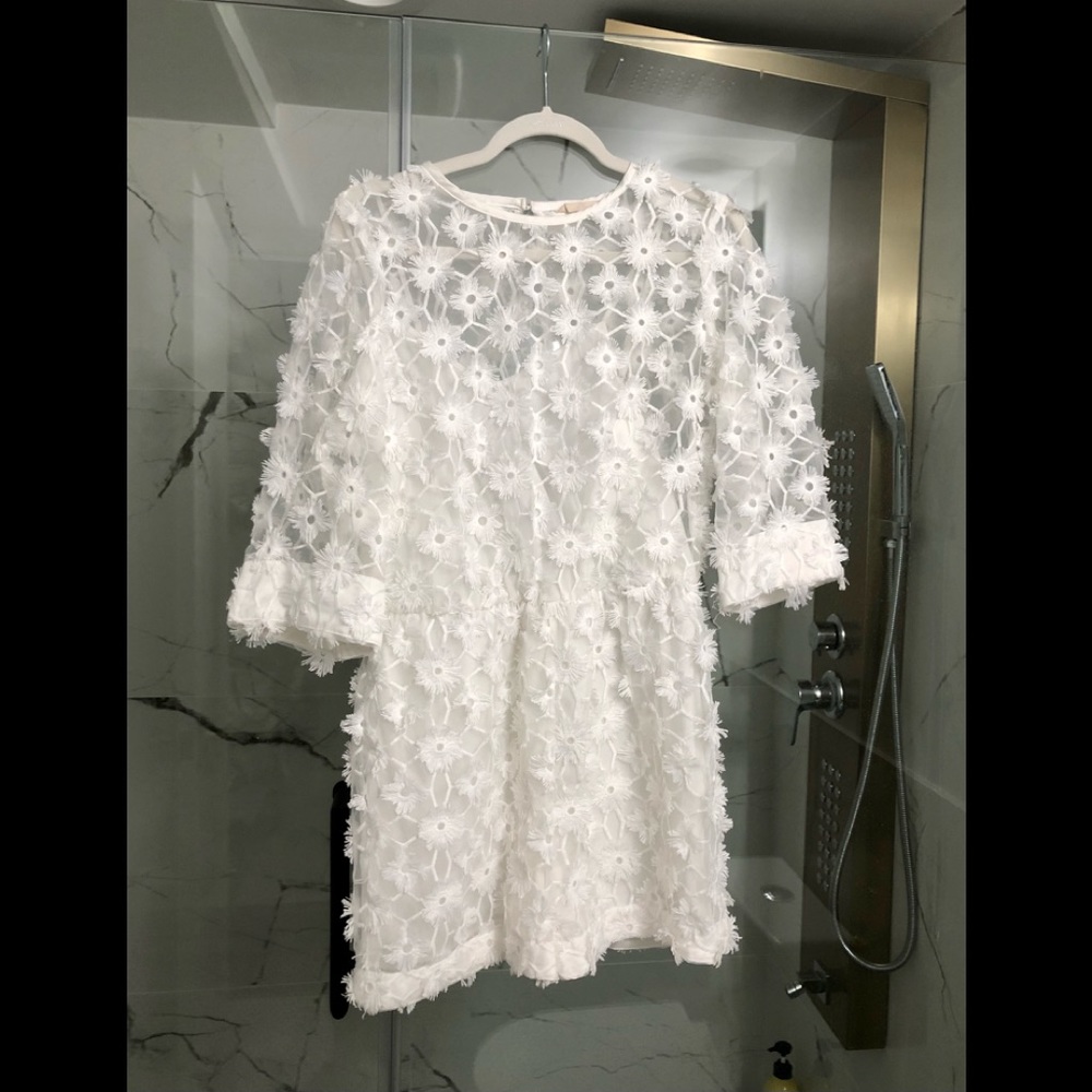 Embroidered lace Eyelet white H&M premium line Romper With Appliqués